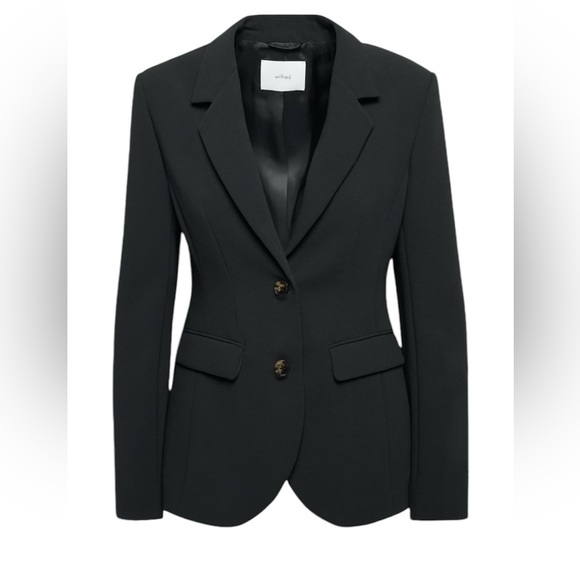 Wilfred black 2 button blazers size 10 office career feminine - Picture 1 of 10